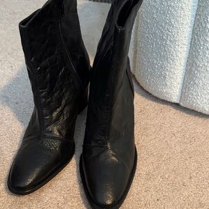 Free People crinkle leather boot